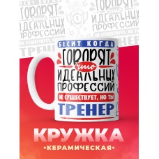 Кружка, Идеальная профессия Тренер, 330мл